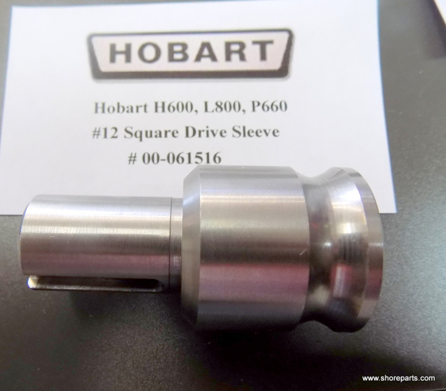 Hobart H600, P660, L800 Mixer 00-061516 #12 Square Drive Sleeve  